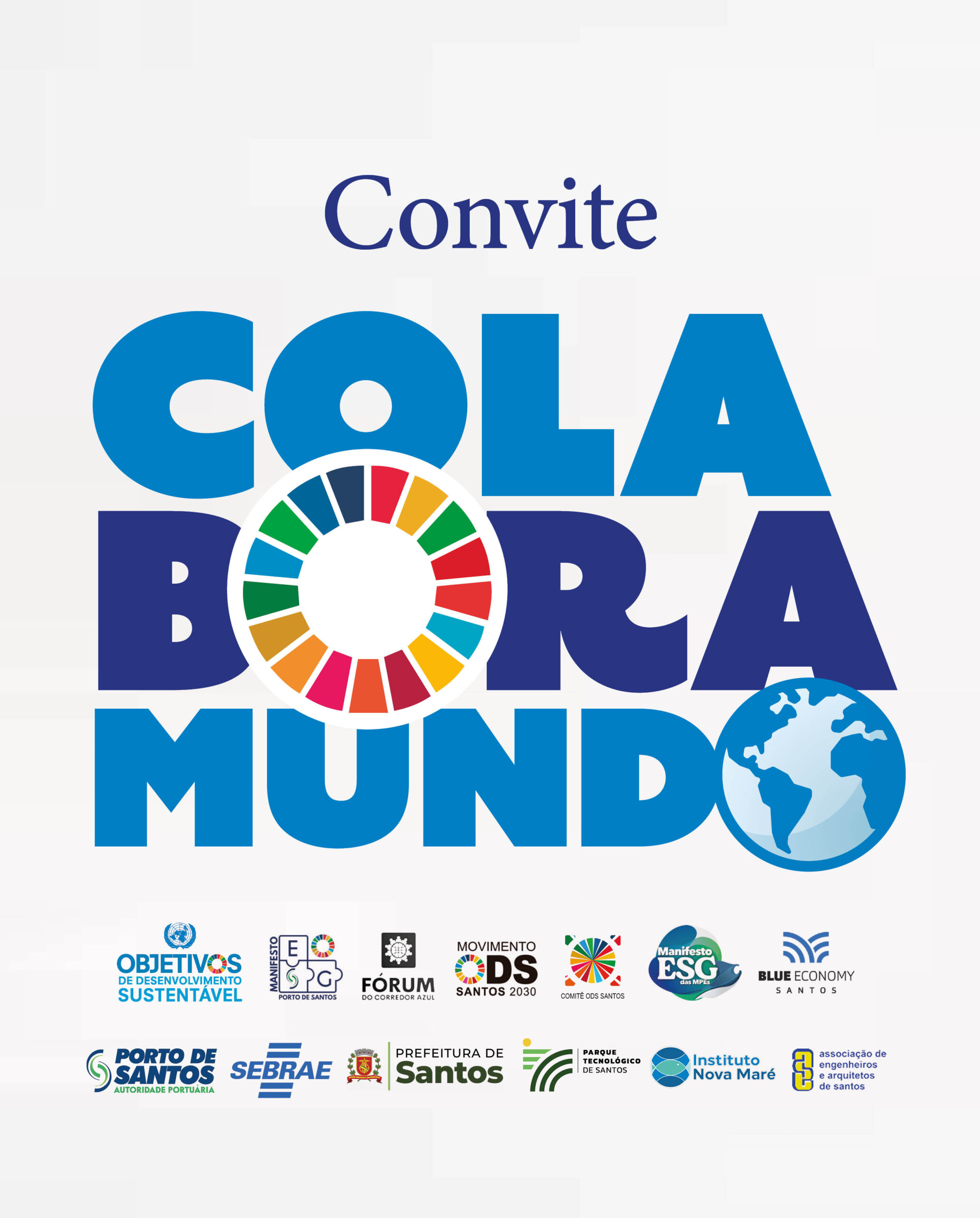 Convite para o lançamento do Colabora Mundo