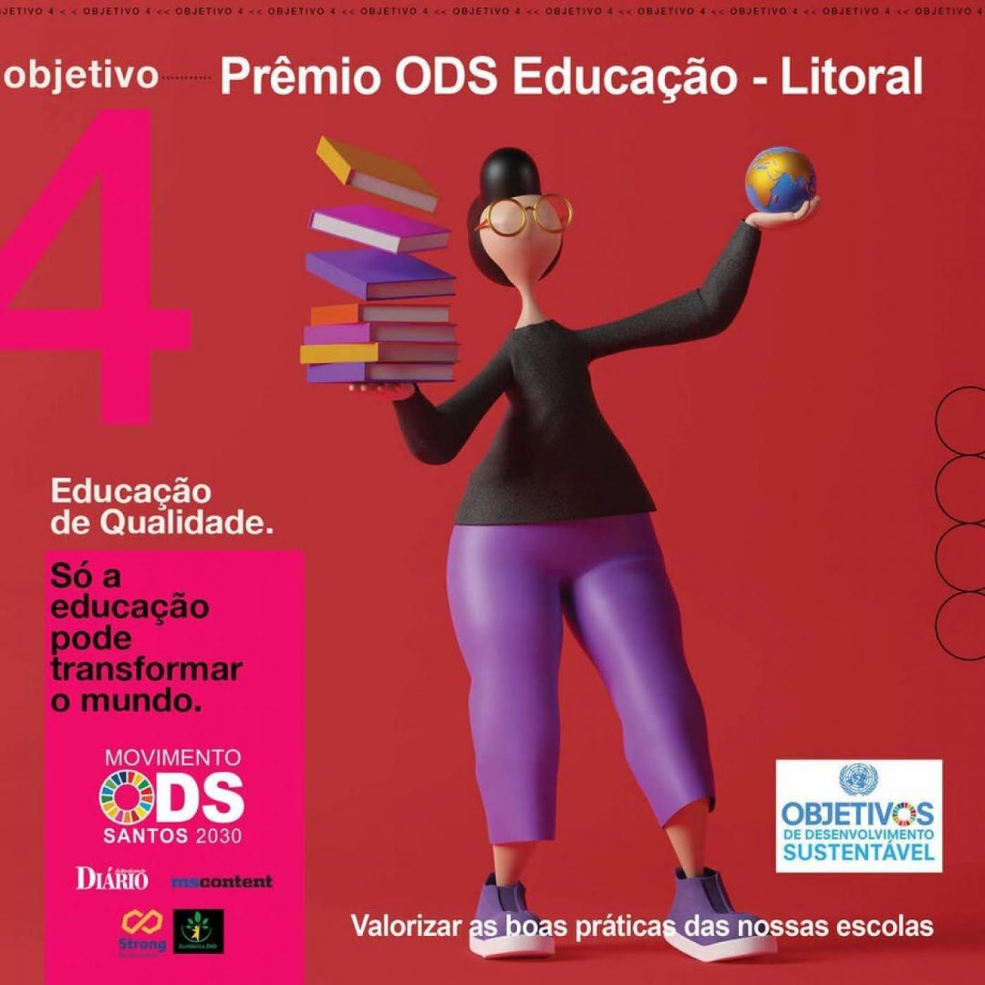 Inscrições para o Prêmio ODS Boas Práticas na Educação da Baixada Santista vão até março