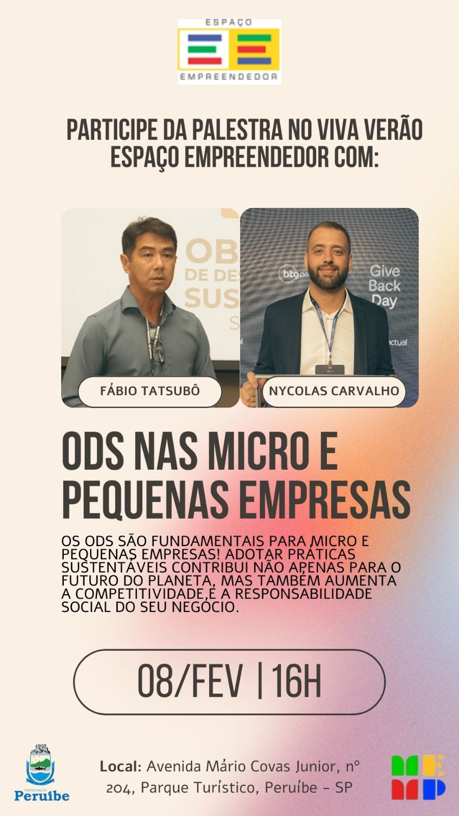 Desenvolvimento sustentável é tema do Viva Verão para impulsionar pequenos negócios em Peruíbe