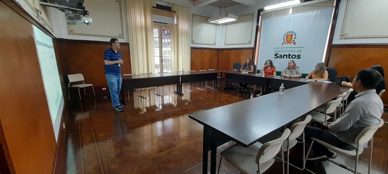 Representantes de Cubatão visitam Prefeitura para conhecer o ODS Santos