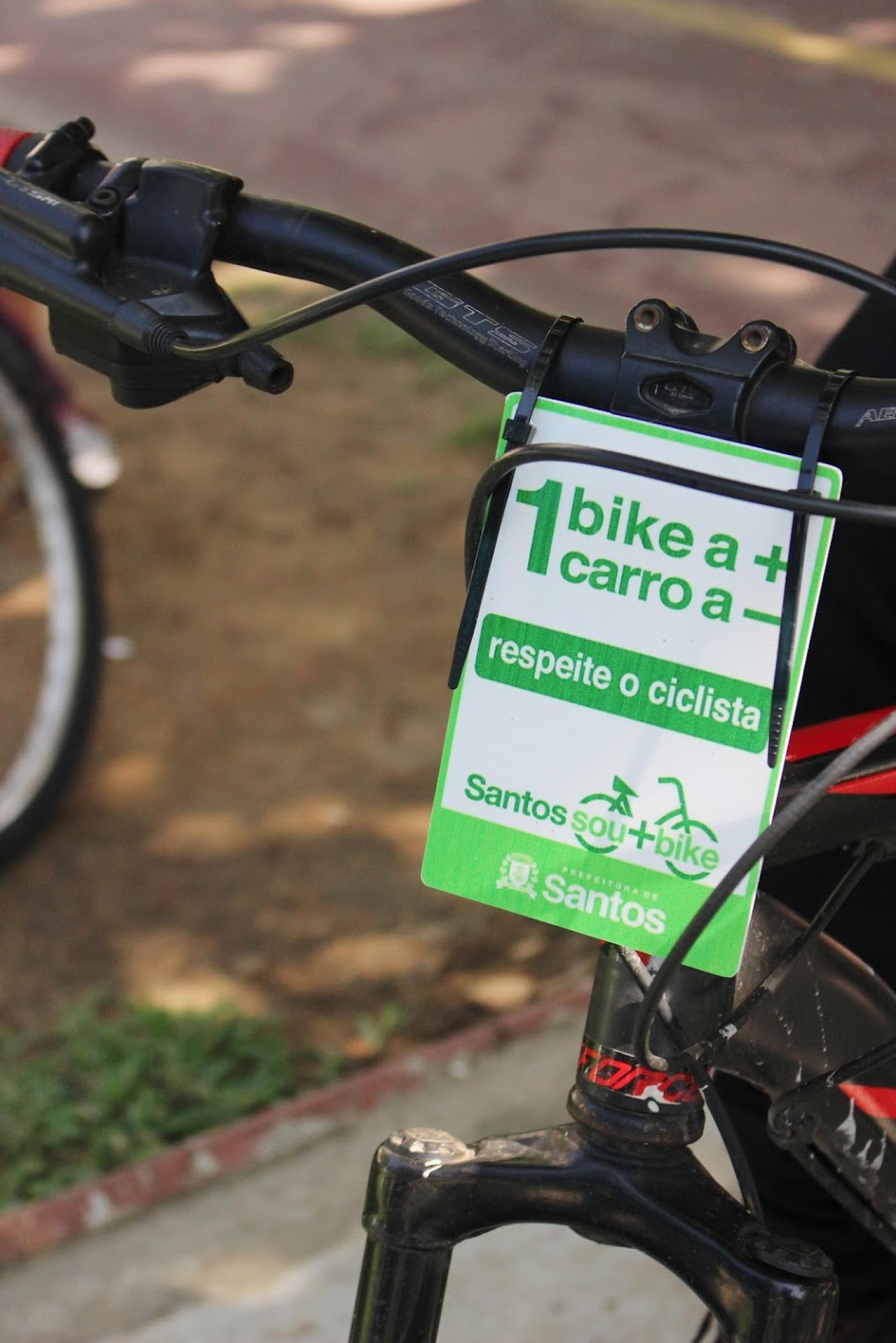 Campanha em Santos estimula uso de bicicletas como transporte sustentável