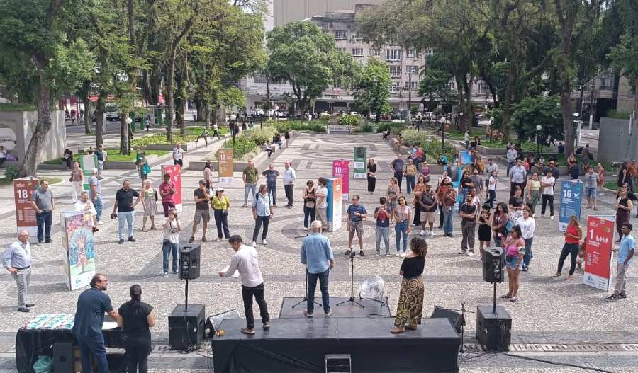 Obras de arte provocam reflexão sobre desenvolvimento sustentável em Santos