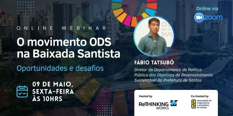 Santos será destaque em seminário sobre desenvolvimento sustentável