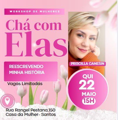 Evento gratuito promove acolhimento e inspiração para mulheres em recomeço, alinhado ao ODS 5 da ONU