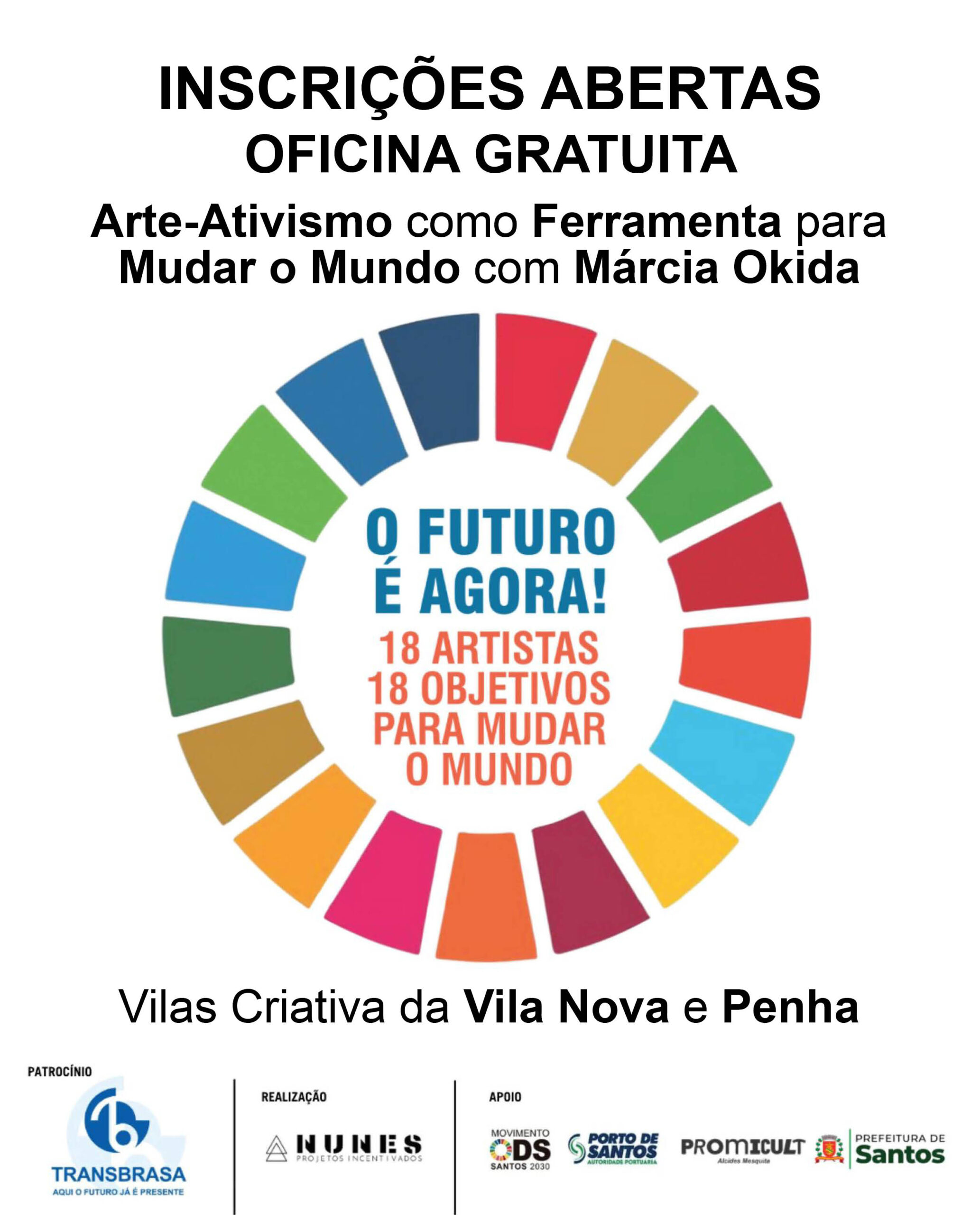 Inscrições abertas para oficinas artísticas gratuitas sobre os Objetivos de Desenvolvimento Sustentável