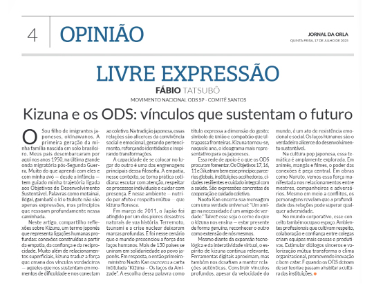 Kizuna e os ODS: Vínculos que sustentam o futuro