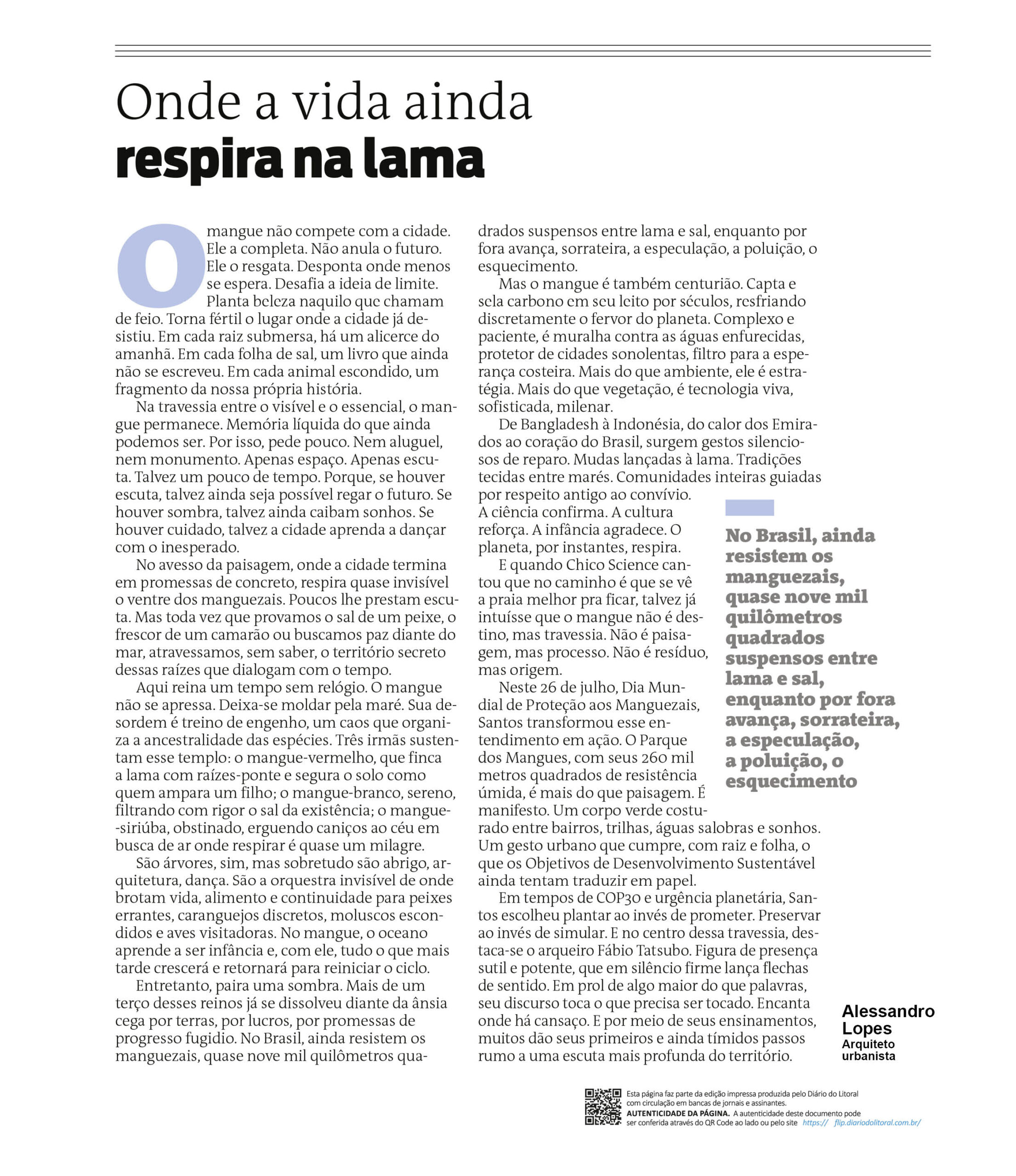 Onde a Vida Ainda Respira na Lama