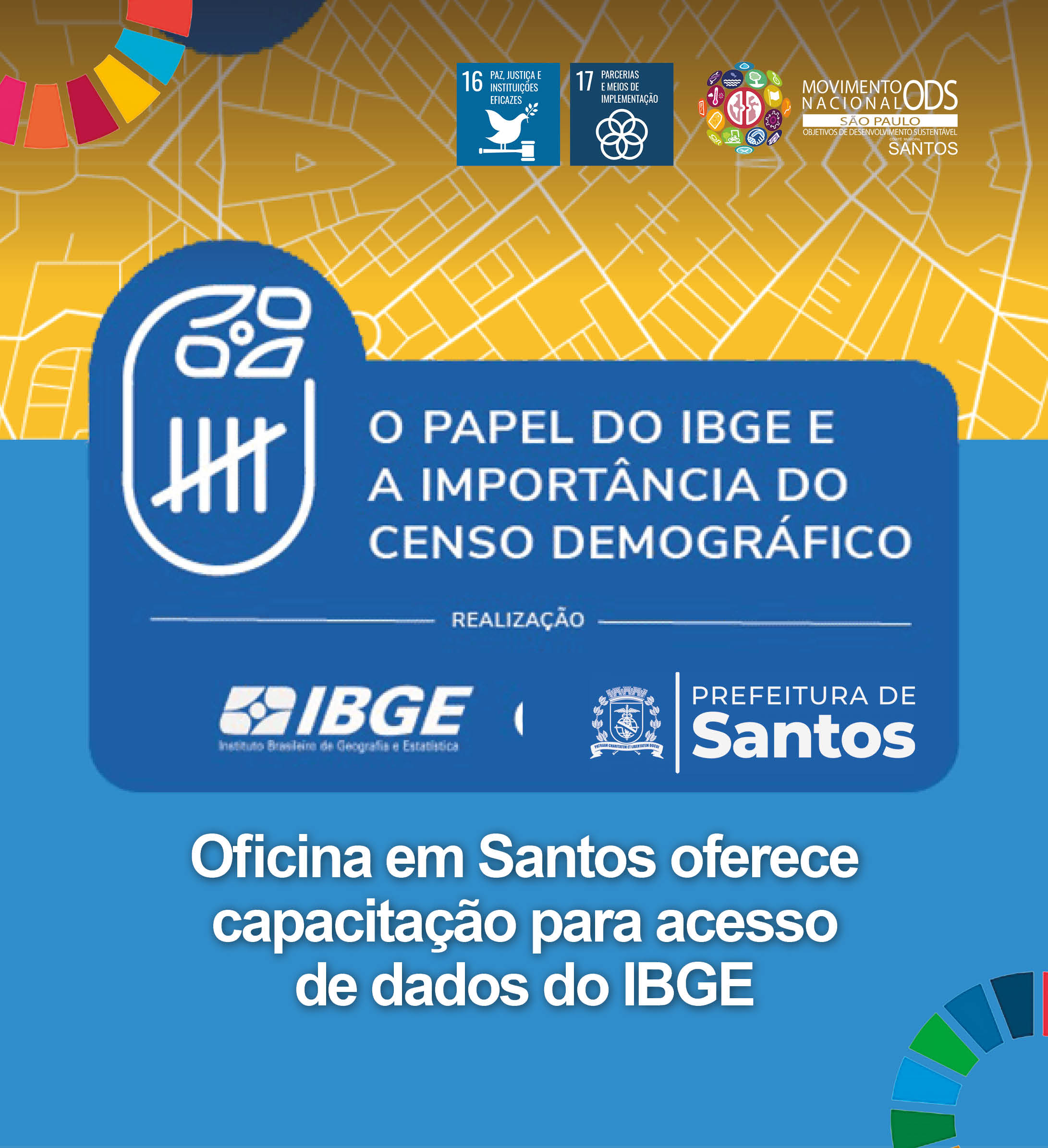 Oficina em Santos oferece capacitação para acesso de dados do IBGE