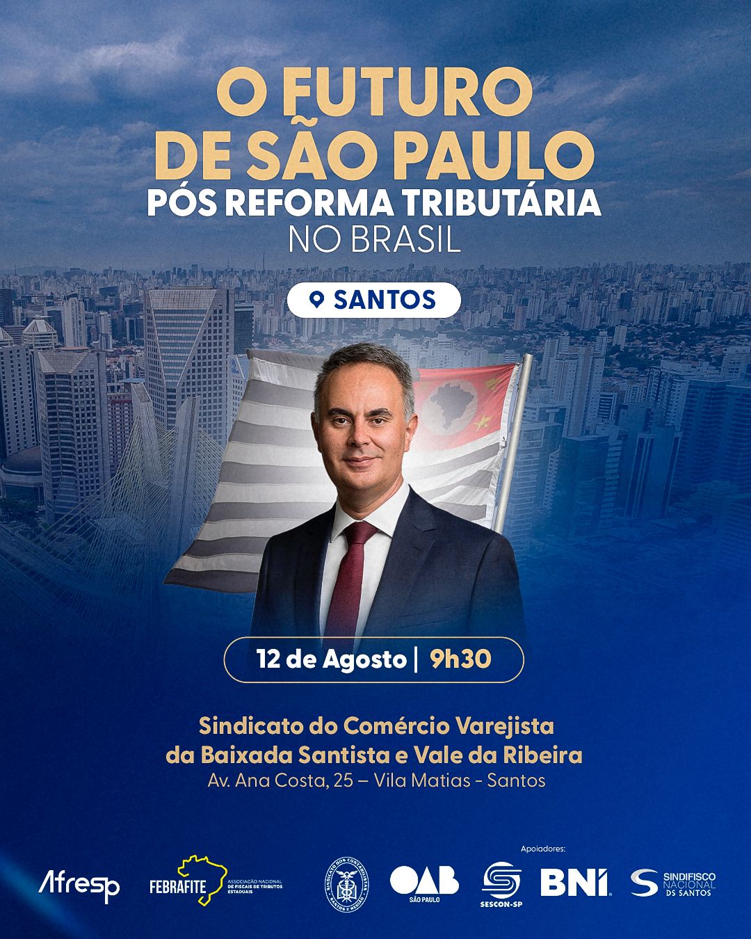 Palestra aborda os impactos da Reforma Tributária no futuro de São Paulo