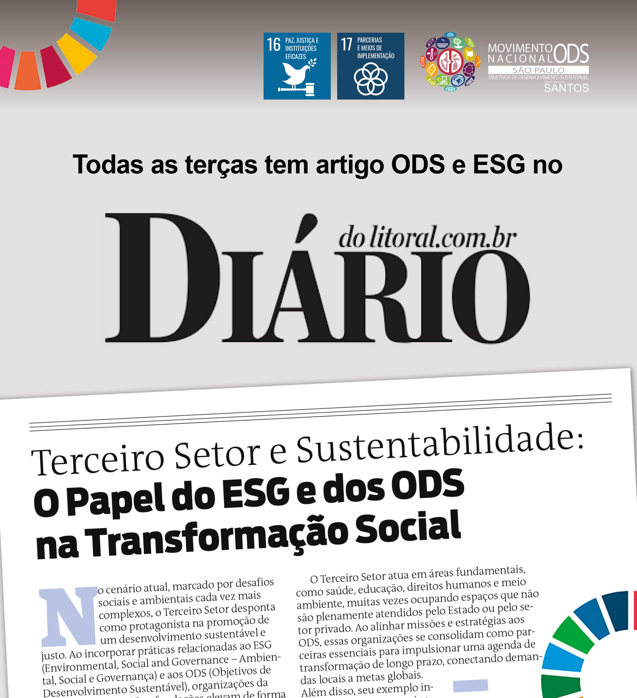 Terceiro Setor e Sustentabilidade: O Papel do ESG e dos ODS na Transformação Social
