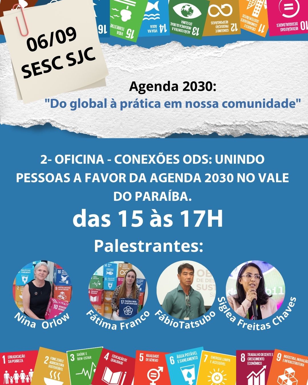 Santos será representada em evento de boas práticas em nossa comunidade, no Vale do Paraíba