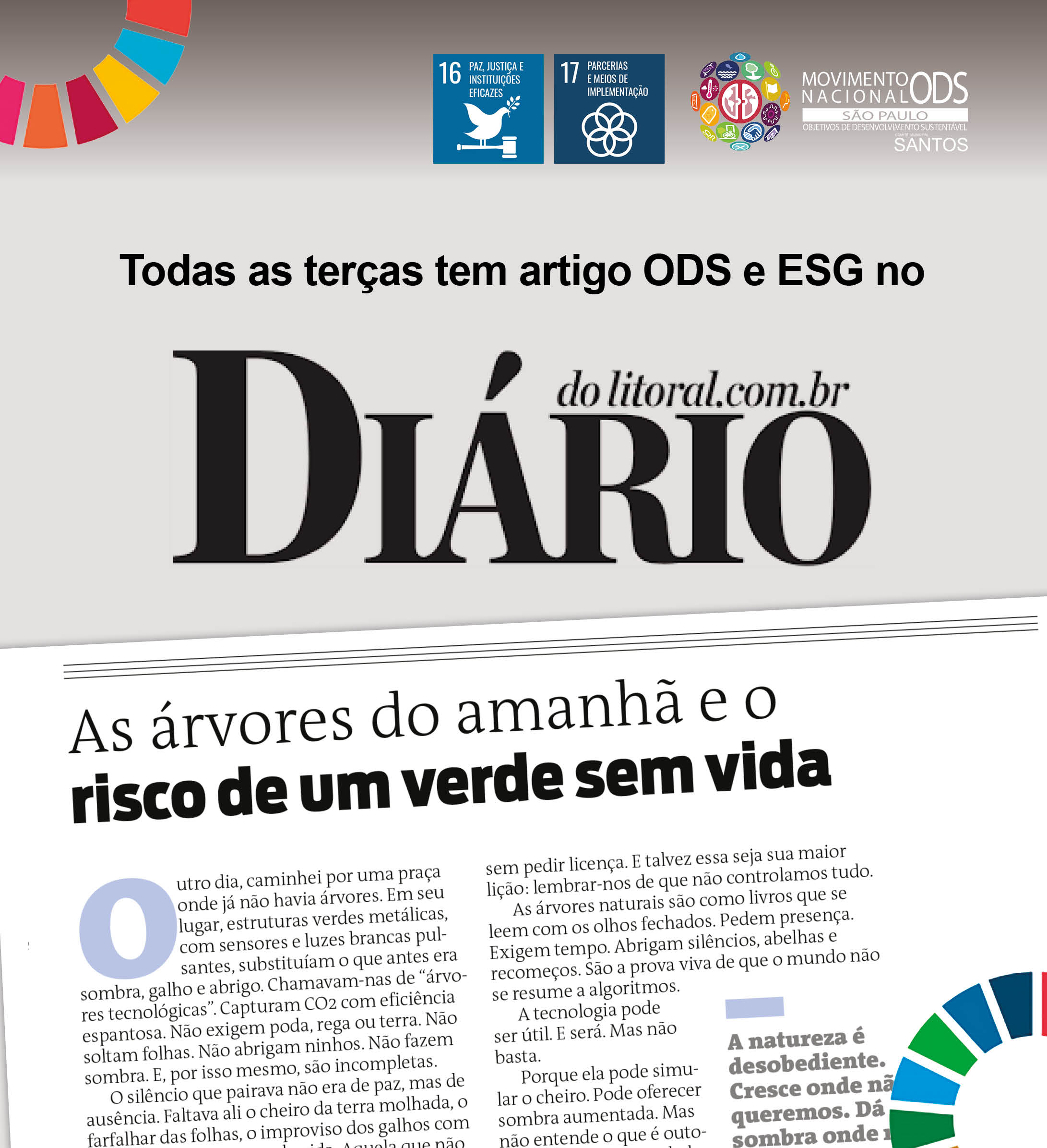 As árvores do amanhã e o risco de um verde sem vida