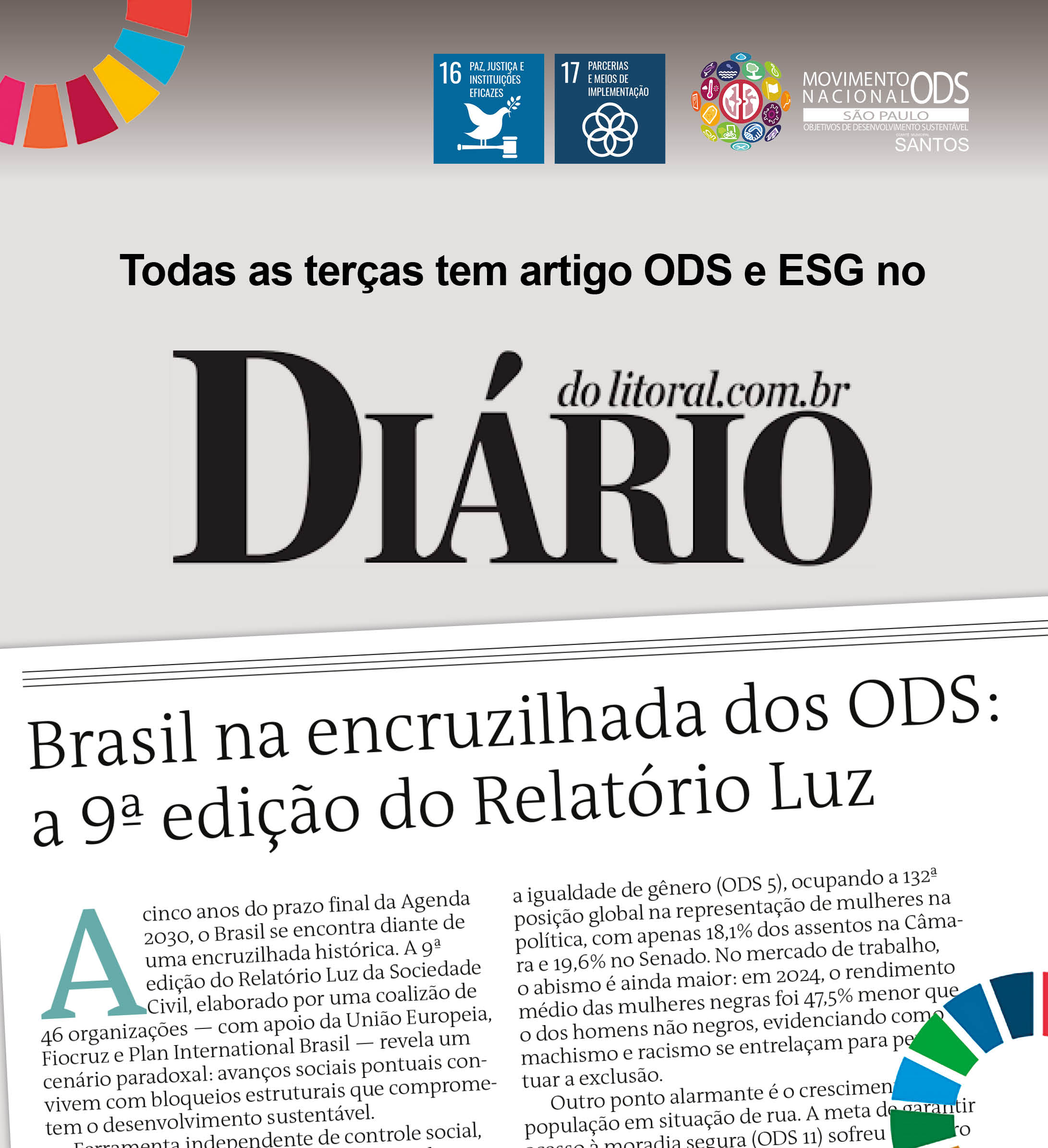 Brasil na encruzilhada dos ODS: análise da 9ª edição do Relatório Luz