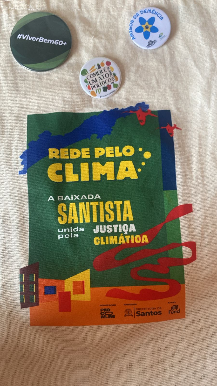 Tecendo os ODS: Roda de bordados na feira de economia solidária, no Santuário do Valongo