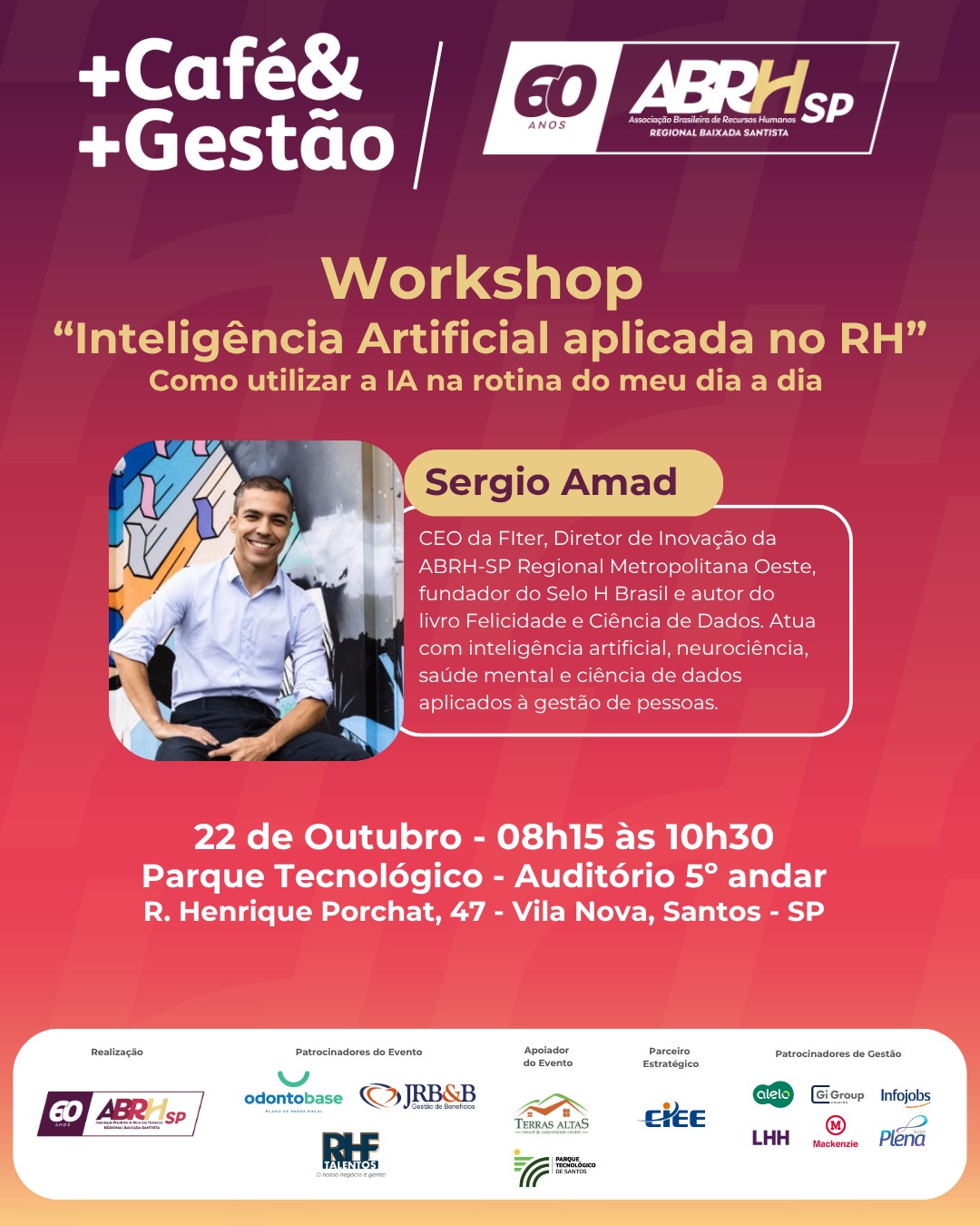 Workshop gratuito aborda uso da Inteligência Artificial no RH em Santos