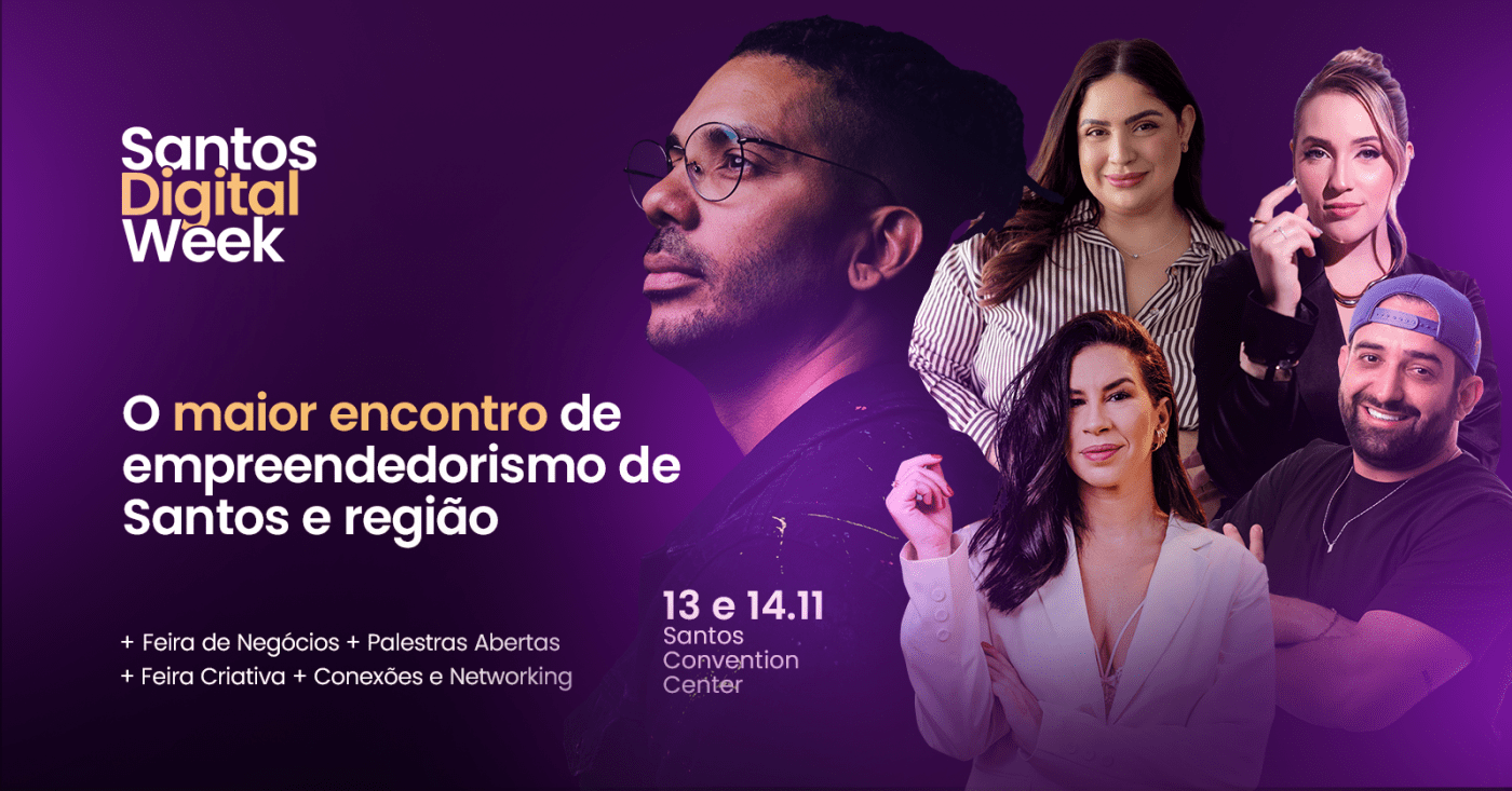 Evento de inovação, negócios e tecnologia será realizado no Santos Convention Center