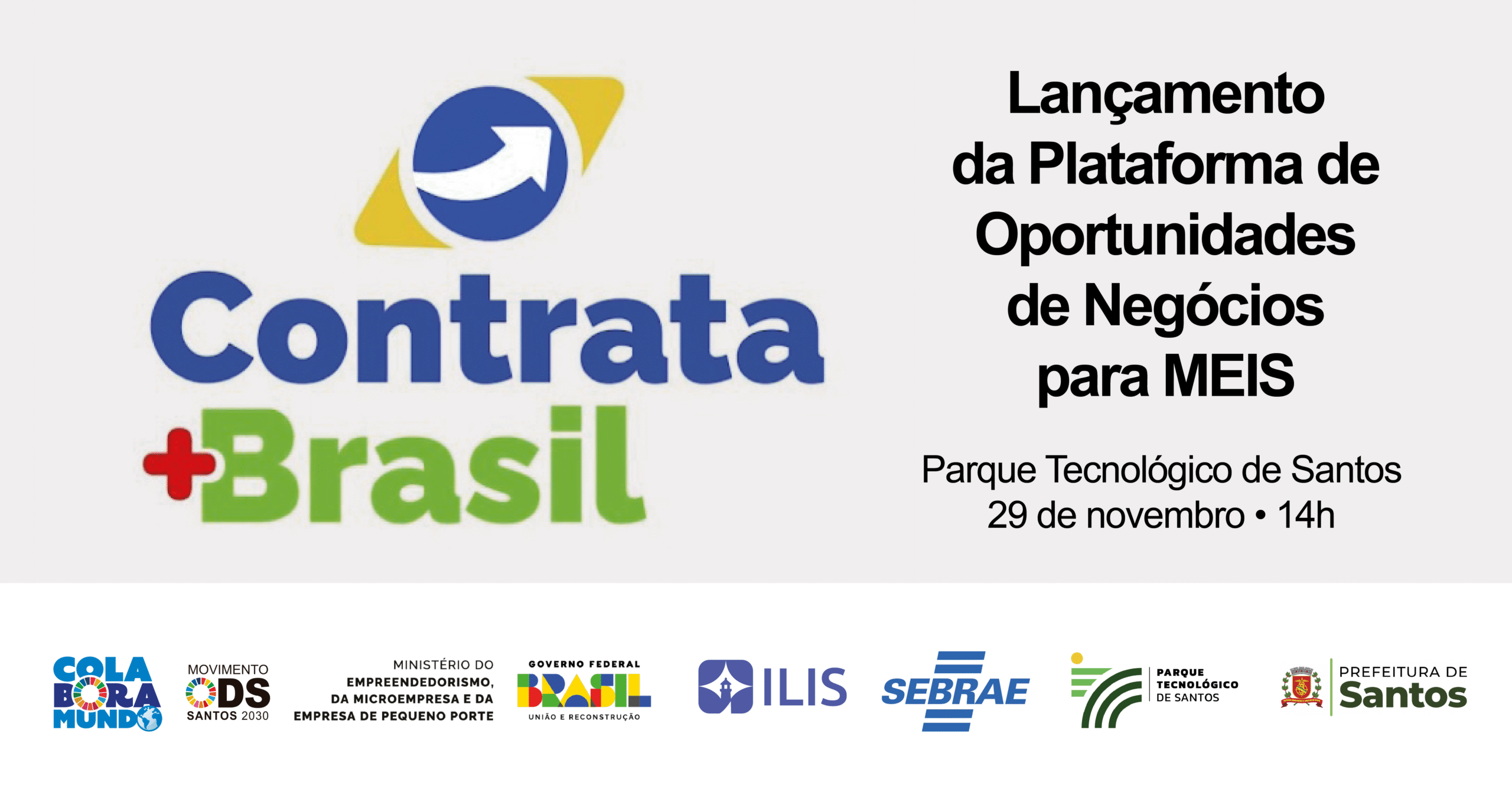Santos recebe lançamento do Contrata+Brasil: oportunidades inéditas para MEIs