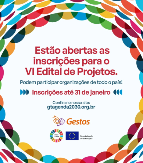 Gestos lança VI Edital de Seleção Interna de Projetos para fortalecimento da Agenda 2030 nos municípios brasileiros