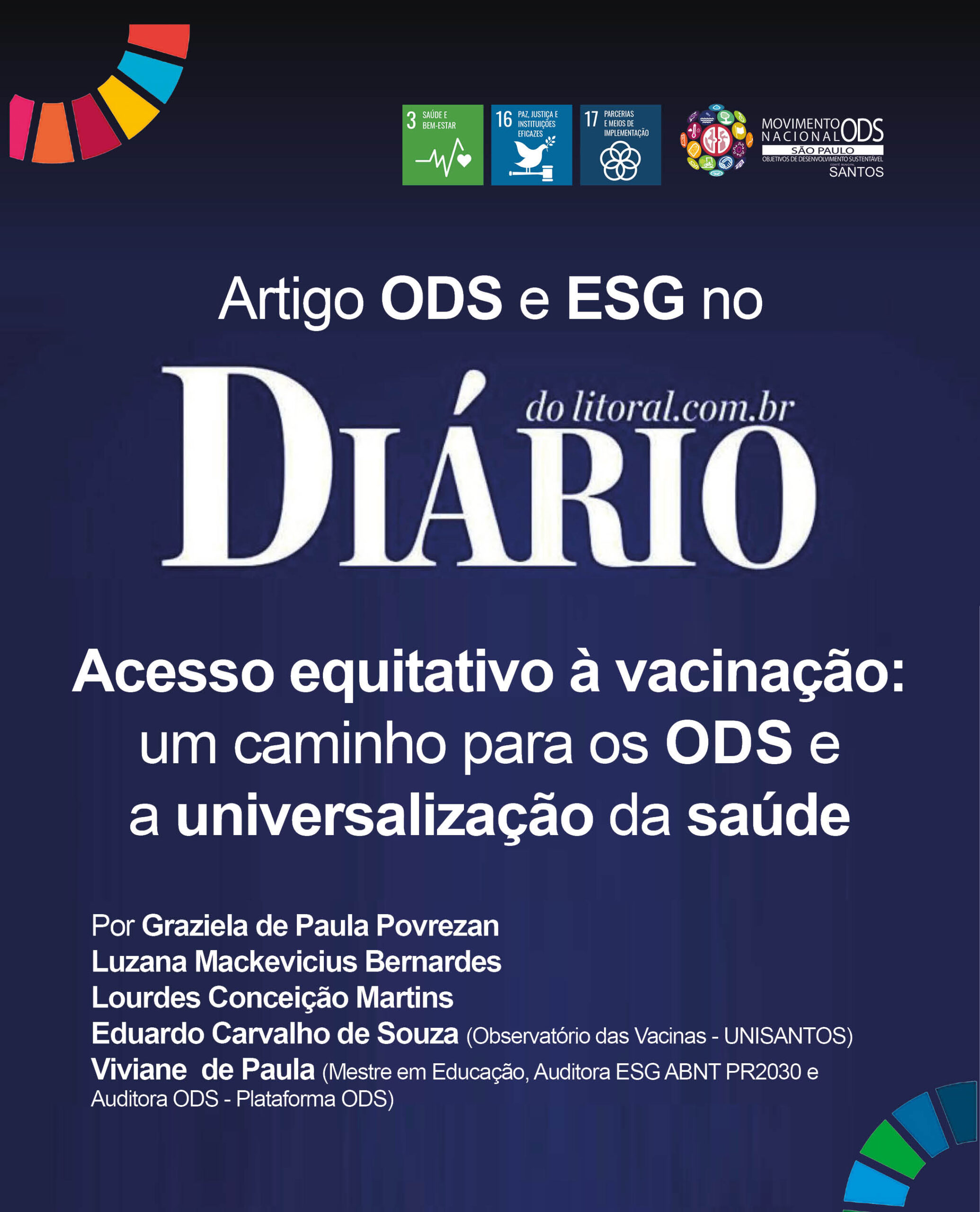 Artigo ODS no DL. Acesso equitativo à vacinação: um caminho para os ODS e a universalização da saúde