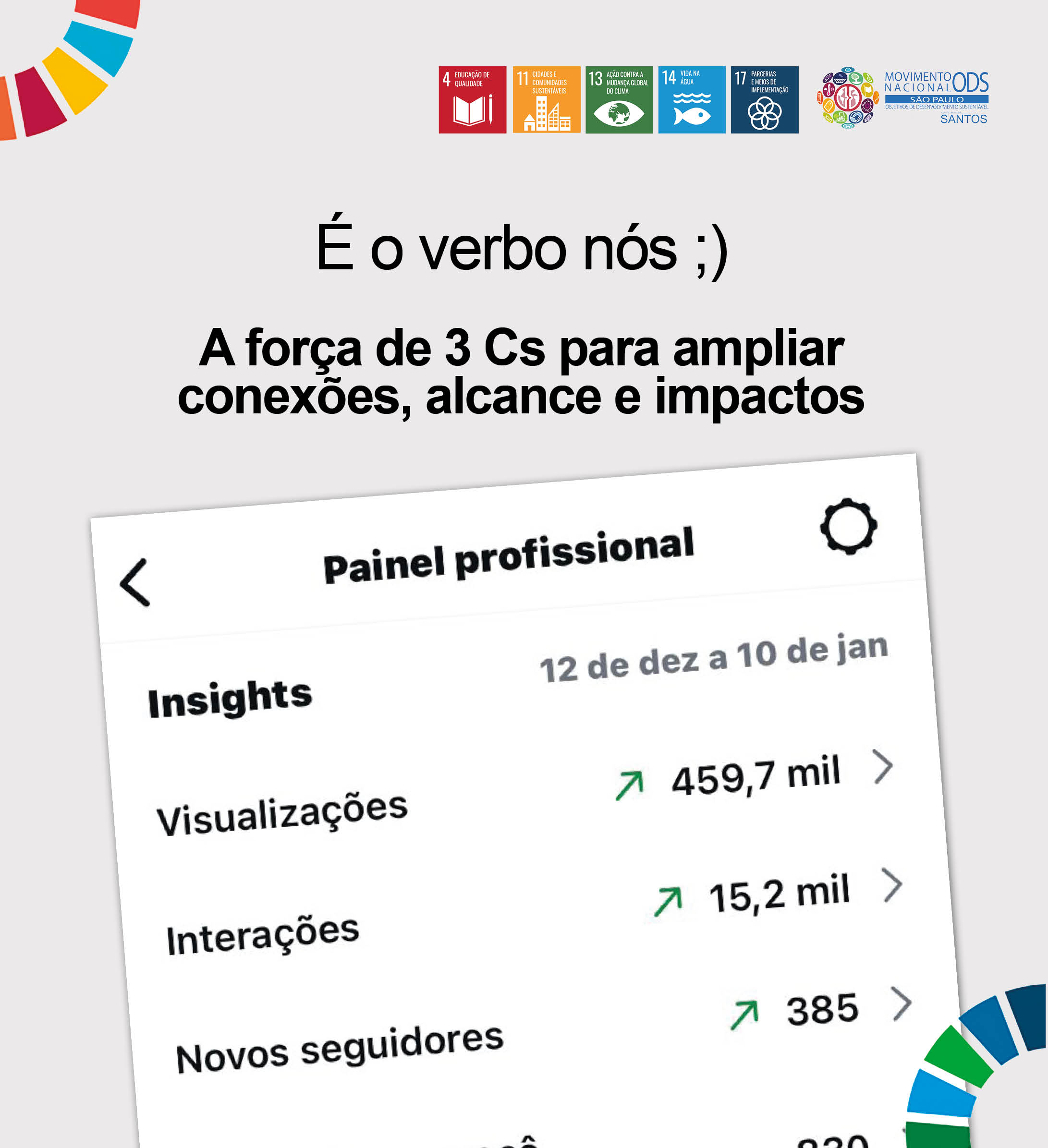 Movimento ODS Santos: a força dos 3 Cs para transformar realidades e ampliar conexões