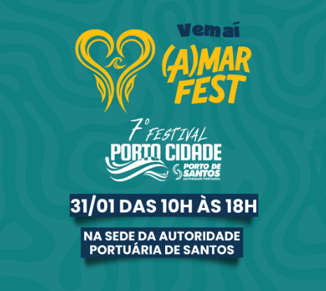 Porto de Santos celebra 134 anos com o (A)MAR FEST: arte, cultura e conexão com o oceano