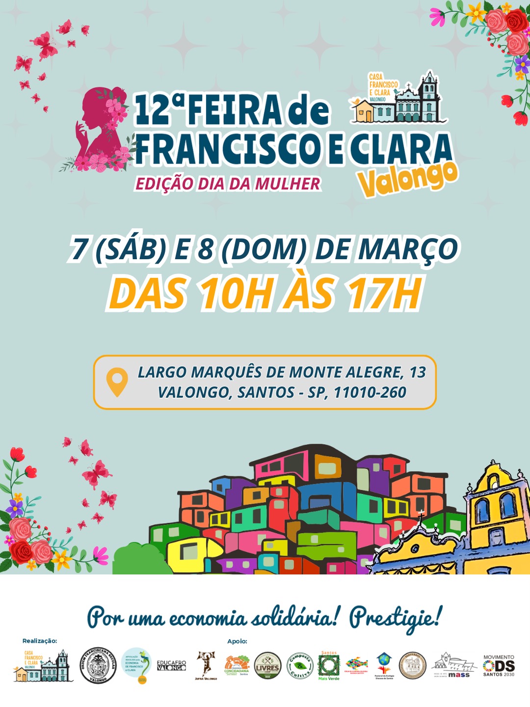 12ª Feira Francisco e Clara acontece neste fim de semana em Santos