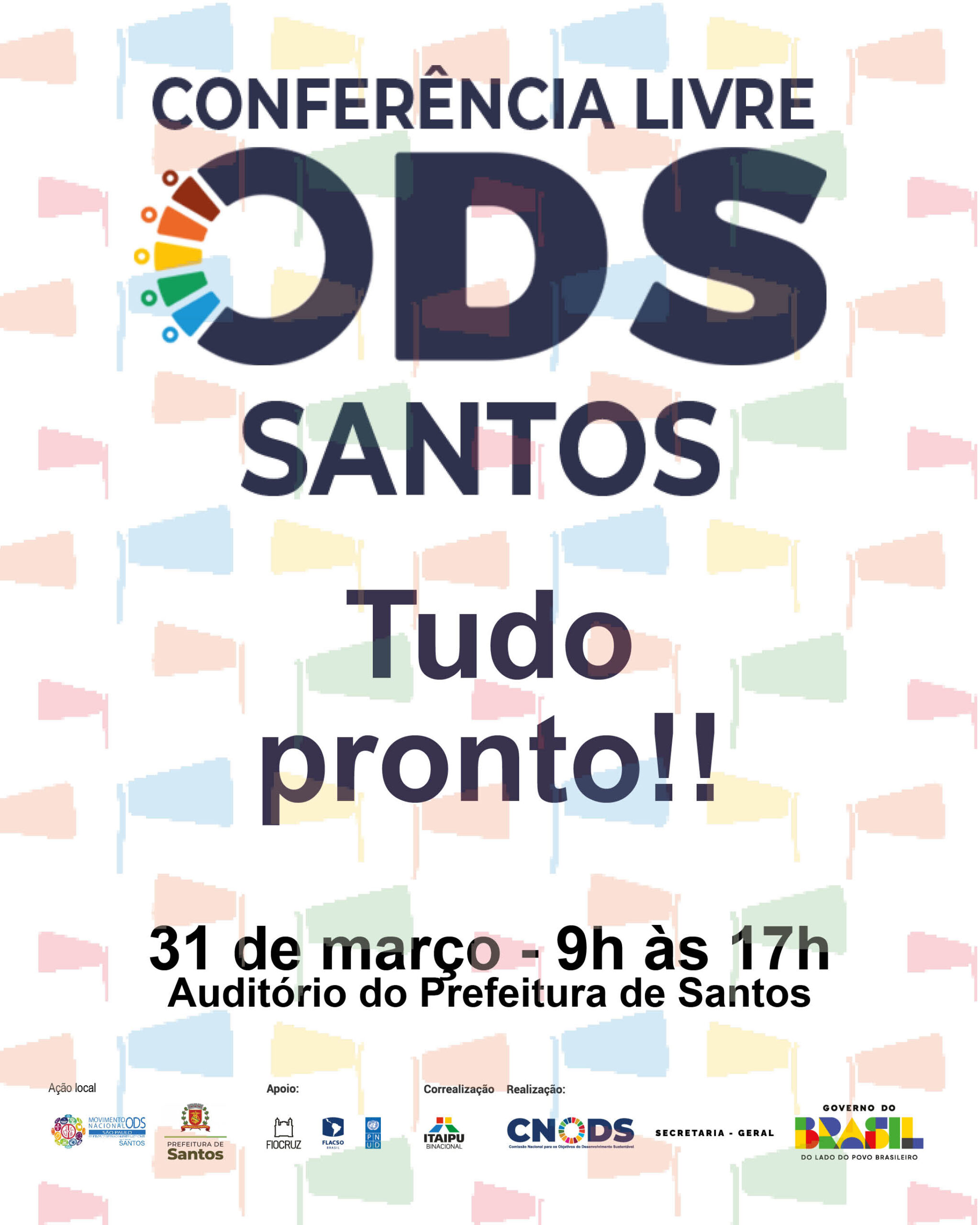 Etapa santista rumo à Conferência Nacional dos Objetivos de Desenvolvimento Sustentável (ODS)