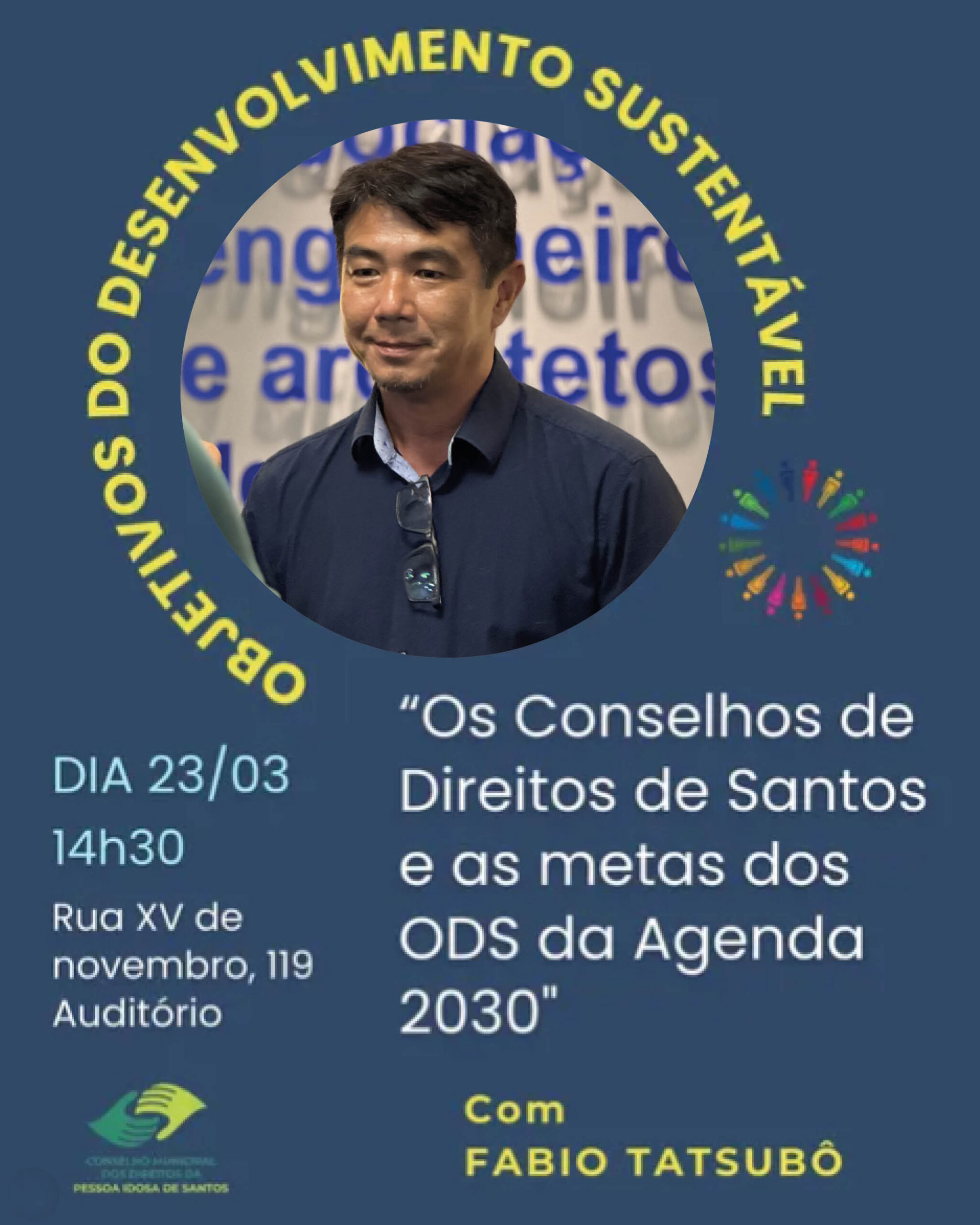 ODS no Ciclo de Formação do Conselho Municipal dos Direitos da Pessoa Idosa (CMDPI) de Santos