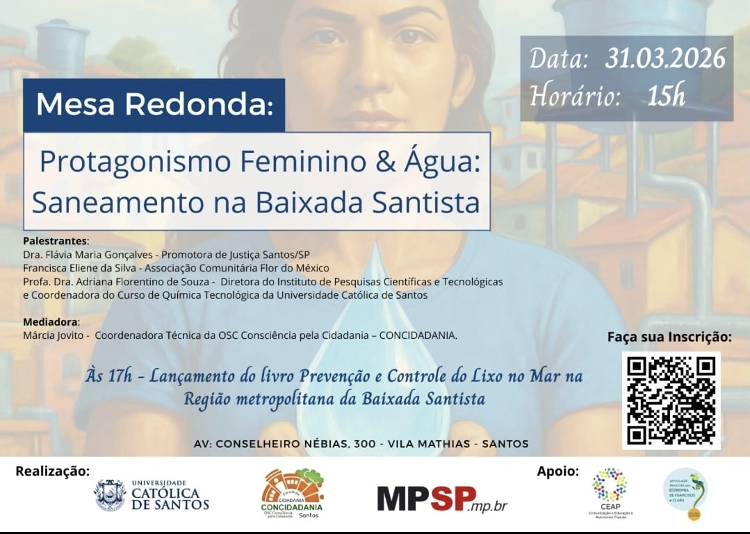 Protagonismo Feminino & Água: Saneamento na Baixada Santista